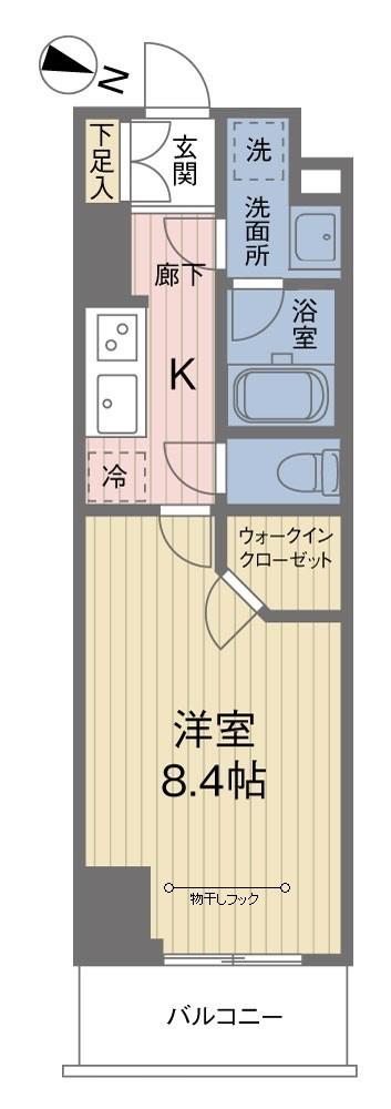 ACOLT中野富士見町(1K/12階)の間取り写真