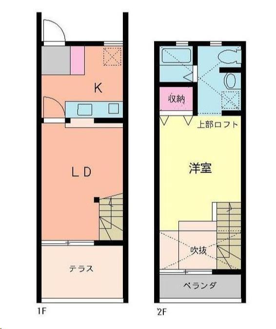 エクセルシャトーGOUKE V(1LDK/1階)の間取り写真