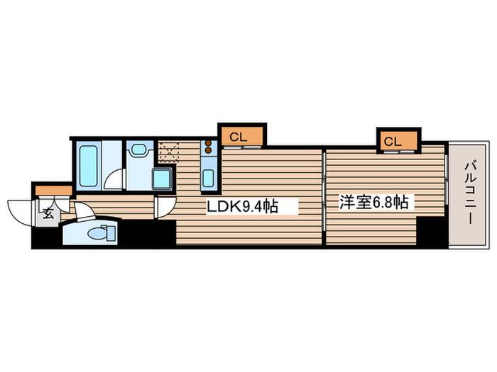 エルブ葵(1LDK/5階)の間取り写真
