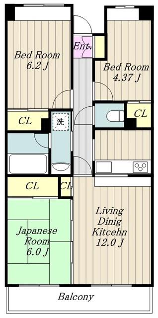 カ・アンジェリ(3LDK/1階)の間取り写真