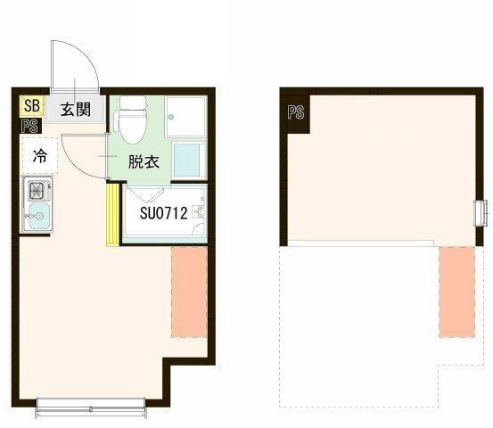 ラヴィ新小岩(ワンルーム/1階)の間取り写真