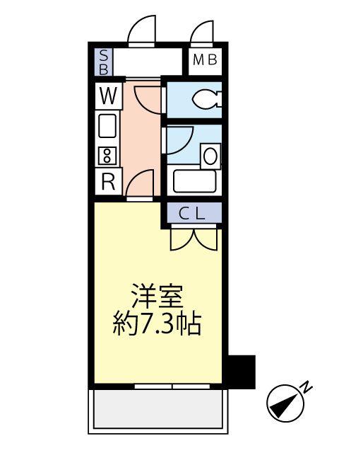 グランヴァン上板橋(1K/1階)の間取り写真