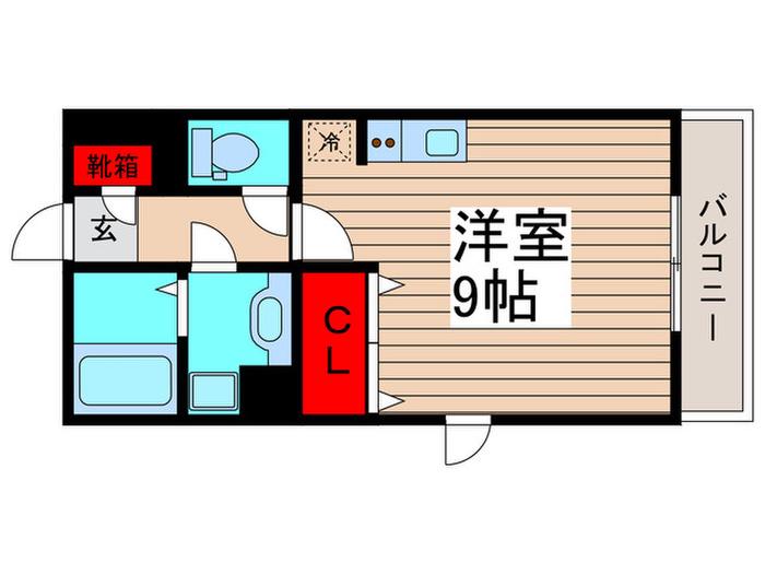 リ シャンブル(ワンルーム/2階)の間取り写真