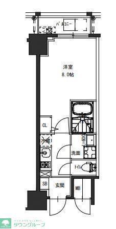 S-RESIDENCE駒込六義園(1K/10階)の間取り写真