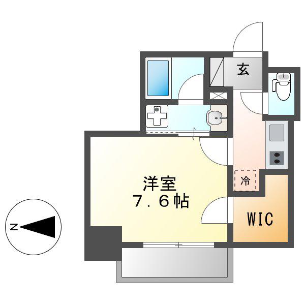 コンフォート新栄(ワンルーム/6階)の間取り写真