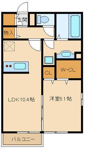 ティルタ サリ(1LDK/2階)の間取り写真
