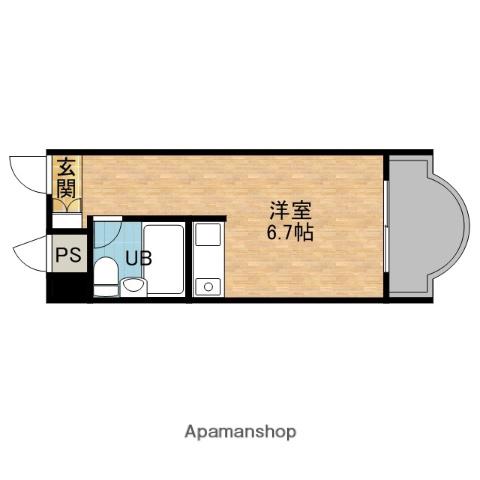 朝日プラザ緑橋II(ワンルーム/5階)の間取り写真