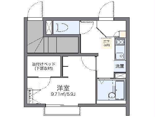 レオネクスト真畔町(1K/1階)の間取り写真