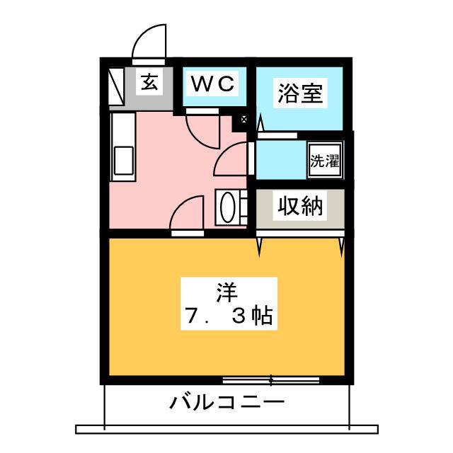 LUPINUS KAWAGUCHI(1K/3階)の間取り写真