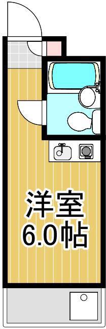 ウィンベルソロ竹ノ塚第5(ワンルーム/4階)の間取り写真