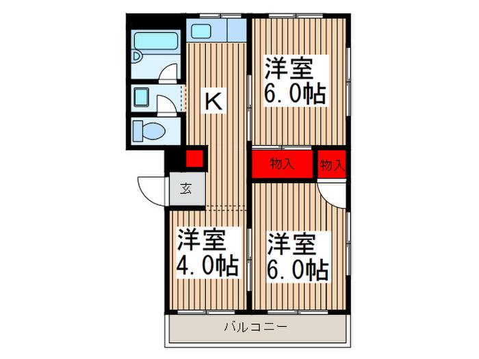 今井マンション(3K/3階)の間取り写真