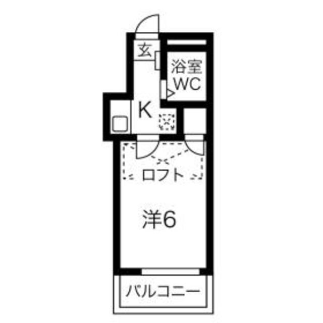 エスペランサ柴田(1K/1階)の間取り写真