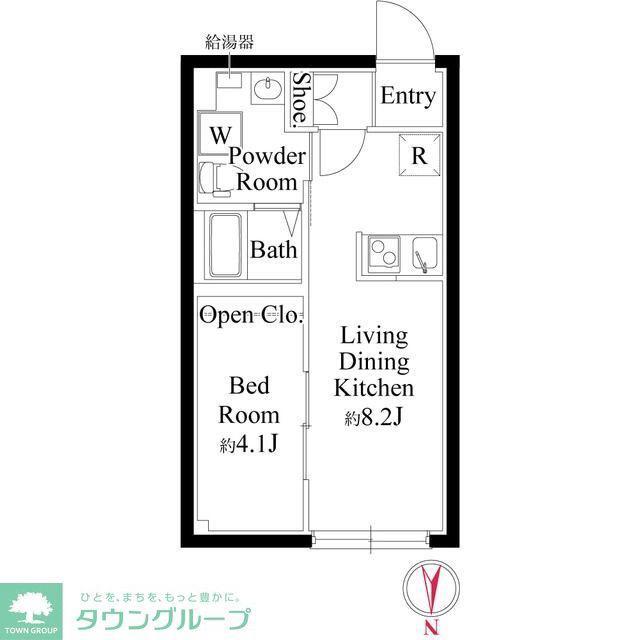 センプリーチェ西日暮里(1LDK/1階)の間取り写真
