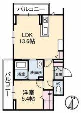 ヴィーロ キャピターレ(1LDK/3階)の間取り写真