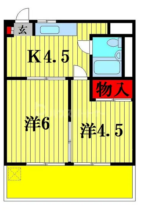 ハイマート金町 5階階 間取り