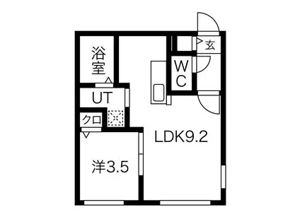 PRECIOUS MIYANOSAWA(1LDK/1階)の間取り写真