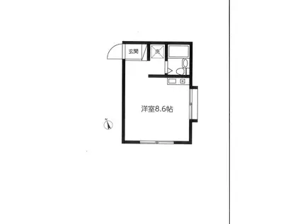ヴィラ アライ(ワンルーム/3階)の間取り写真