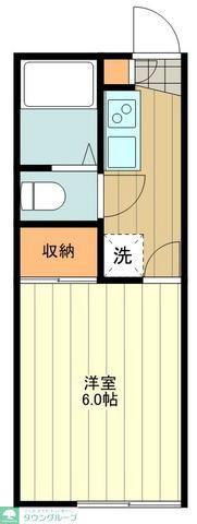 レオパレス富士見台(1K/1階)の間取り写真