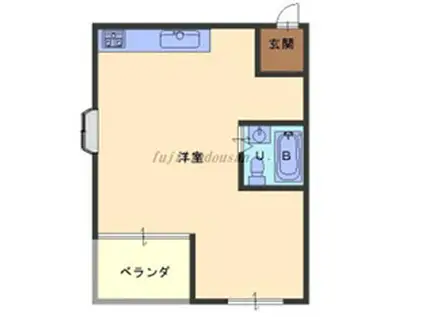 フジイビル2(ワンルーム/1階)の間取り写真