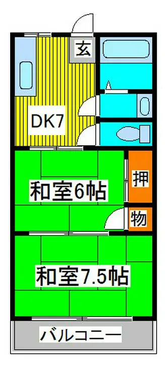 第2池田マンション 2階階 間取り