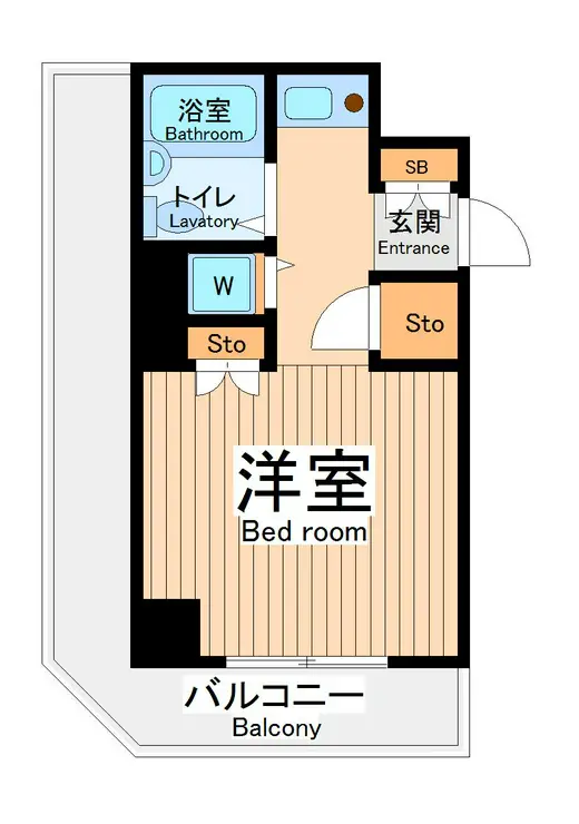 ネオマイム鶴見フルレゾン 8階階 間取り
