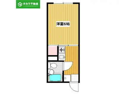 エムフラット(1K/2階)の間取り写真