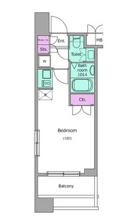 レジディア錦糸町 7階階 間取り
