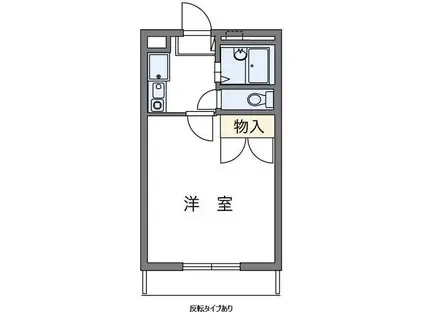 ラポルテ(1K/2階)の間取り写真