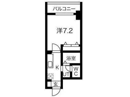 チェルトヴィータ(1K/11階)の間取り写真
