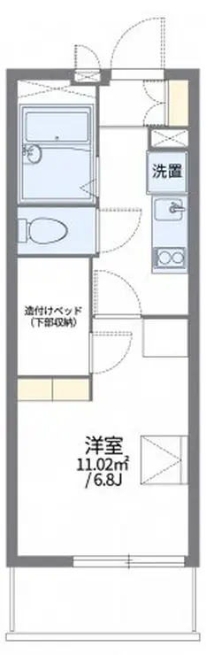 レオパレスサニーハイツ 1階階 間取り