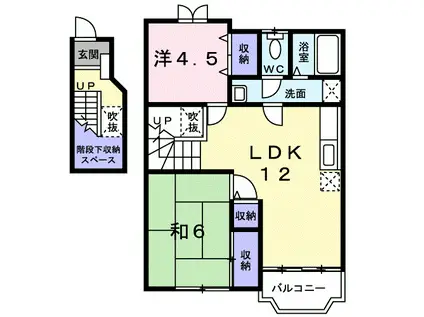 メゾンセレッソ II(2LDK/2階)の間取り写真