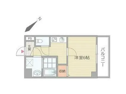 グランパシフィック清水丘(1K/5階)の間取り写真