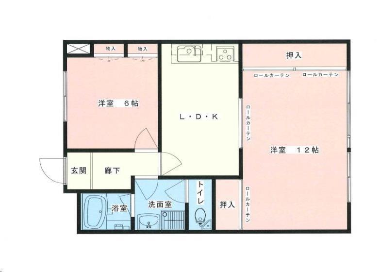 ニュー大淀ハイツ(2LDK/1階)の間取り写真
