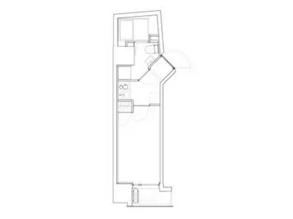 シティーウォーク練馬(1K/2階)の間取り写真