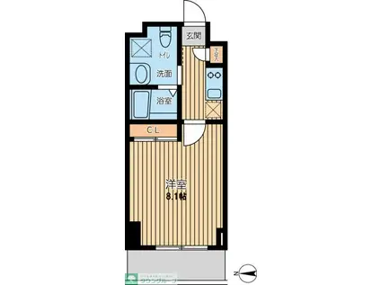 S-FORT小田原栄町(1K/4階)の間取り写真
