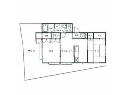 メゾンセガワ A棟(2LDK/1階)の間取り写真