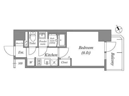 アドバンス名古屋シュテルン(1K/9階)の間取り写真