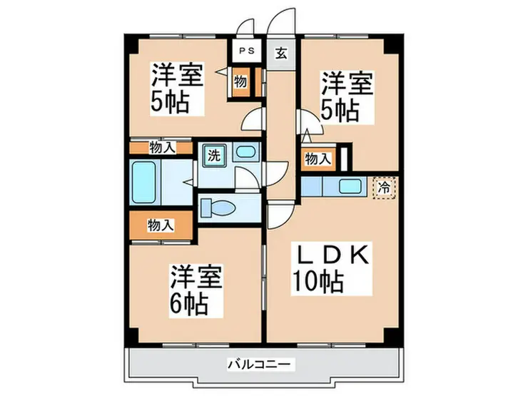 横山マンション荏田南V 1階階 間取り