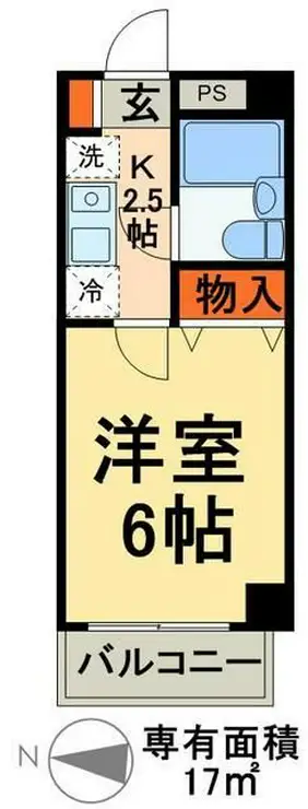 アルカディア 4階階 間取り