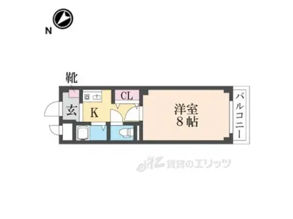 リブレ・ハウス(1K/3階)の間取り写真