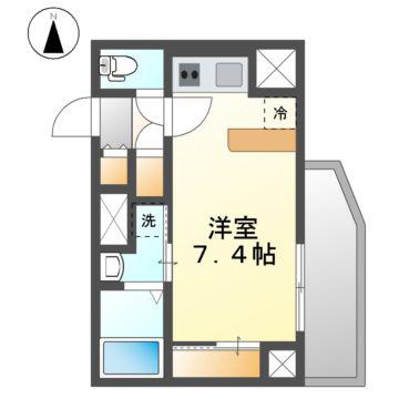 S-RESIDENCE庄内通駅前CURERE(ワンルーム/10階)の間取り写真