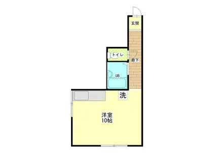 森コーポラス(ワンルーム/2階)の間取り写真