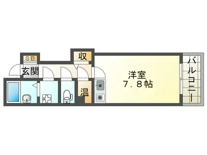 アビタシオン(ワンルーム/5階)の間取り写真