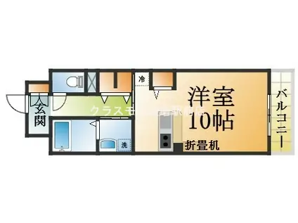 エトワール・フィクス(1K/9階)の間取り写真