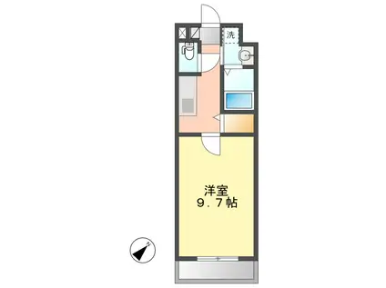 THE INFINITY(1K/1階)の間取り写真