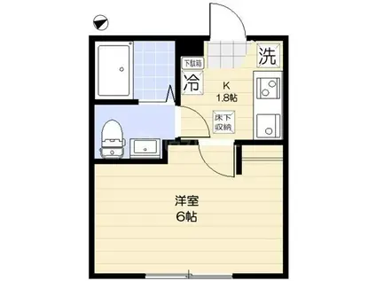 エクセラン本蓮沼I(1K/3階)の間取り写真