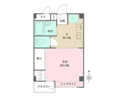 朝日チェリーヒルズ上野町(1K/1階)の間取り写真