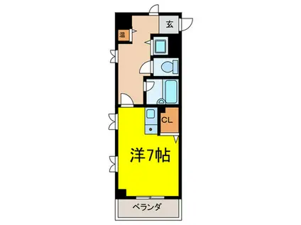 パストラル宝塚(ワンルーム/6階)の間取り写真