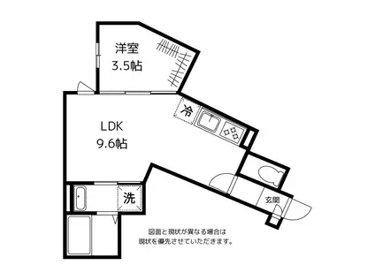 BESTE LEBEN芝園(1LDK/2階)の間取り写真