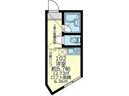 ユナイト追浜 エル・カプリーチョ(ワンルーム/1階)の間取り写真